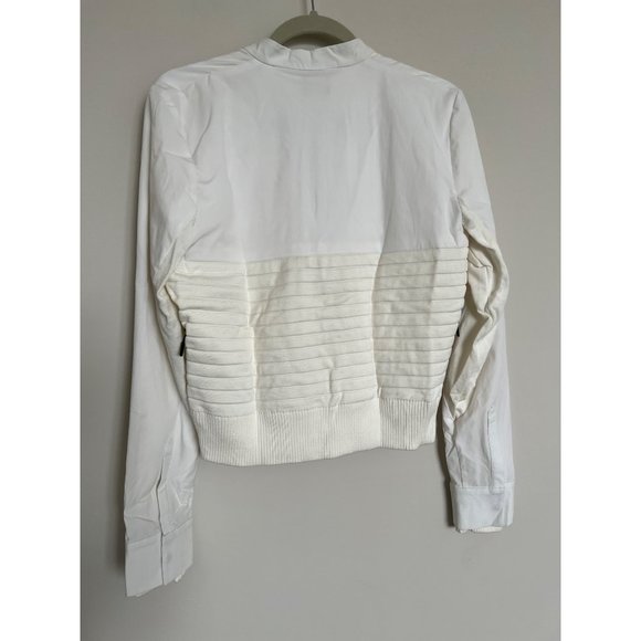 Under Armour Sportswear UAS - White w/ Blue Snap Buttons Jacket - Size Medium - Picture 8 of 8